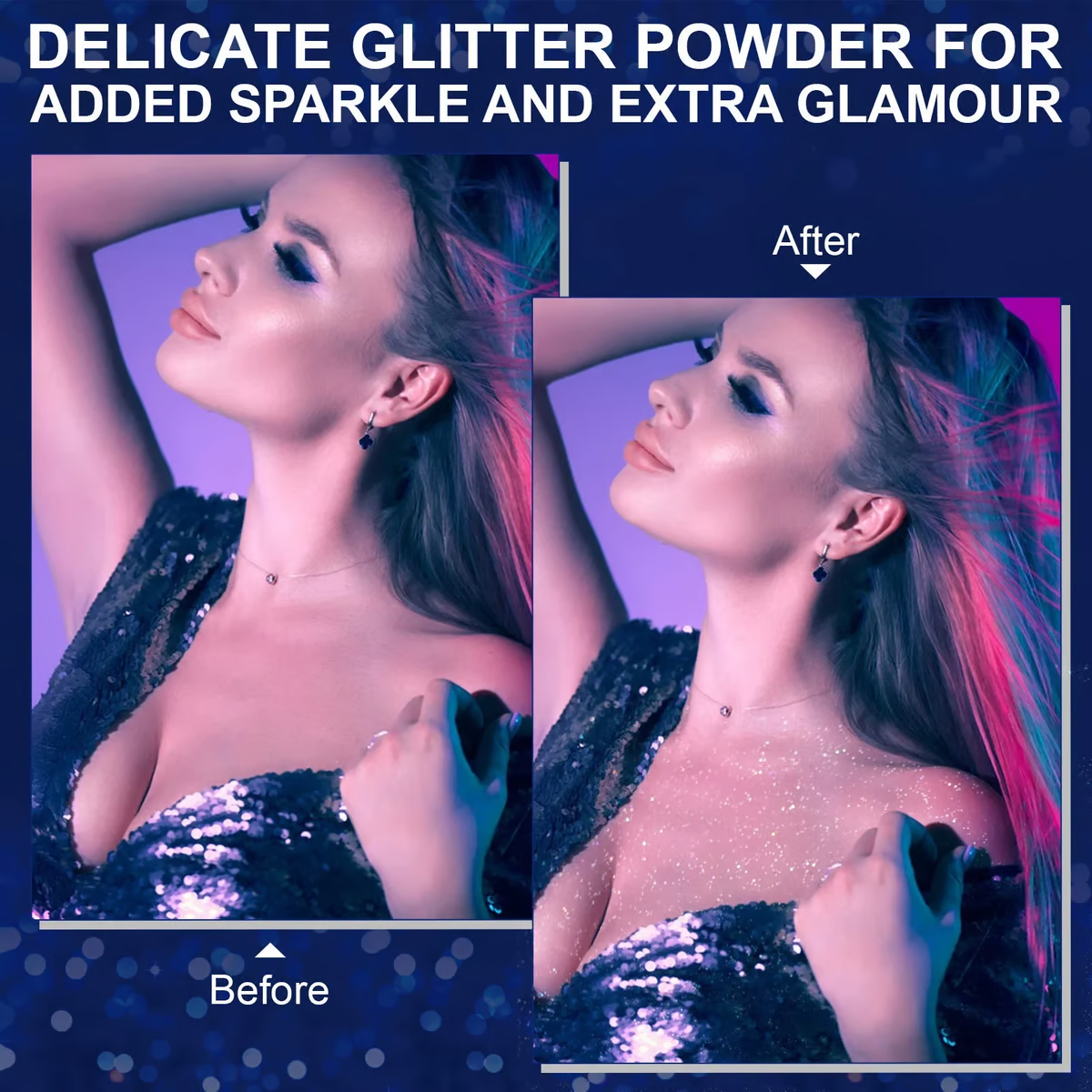💖Waterproof Glitter Spray Stage Party Hair and Clothes (Pack of 2)