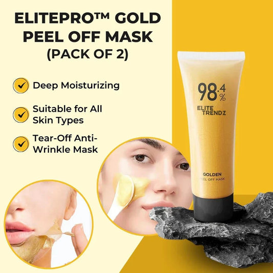 Gold Peel off Mask - Anti-Wrinkle, 98.4% Gold, Anti-Aging, Moisturizing, Removes Blackheads
